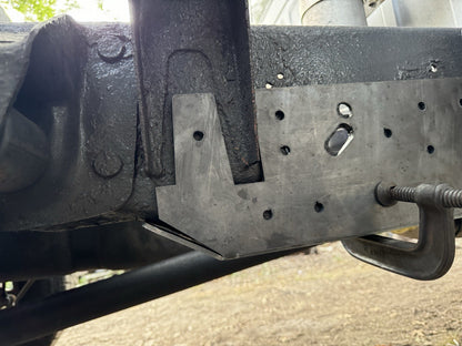 1994-2002 Dodge Ram EXT CAB LONG BED PASSENGER Frame Rail Rust Repair Leaf Perch Rear
