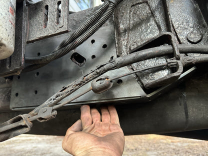 1994-2002 Dodge Ram EXT CAB LONG BED DRIVER Frame Rail Rust Repair Leaf Perch