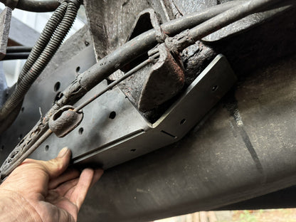 1994-2002 Dodge Ram EXT CAB LONG BED DRIVER Frame Rail Rust Repair Leaf Perch
